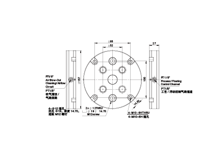 UNIVERSAL 52 ROUND PLATE